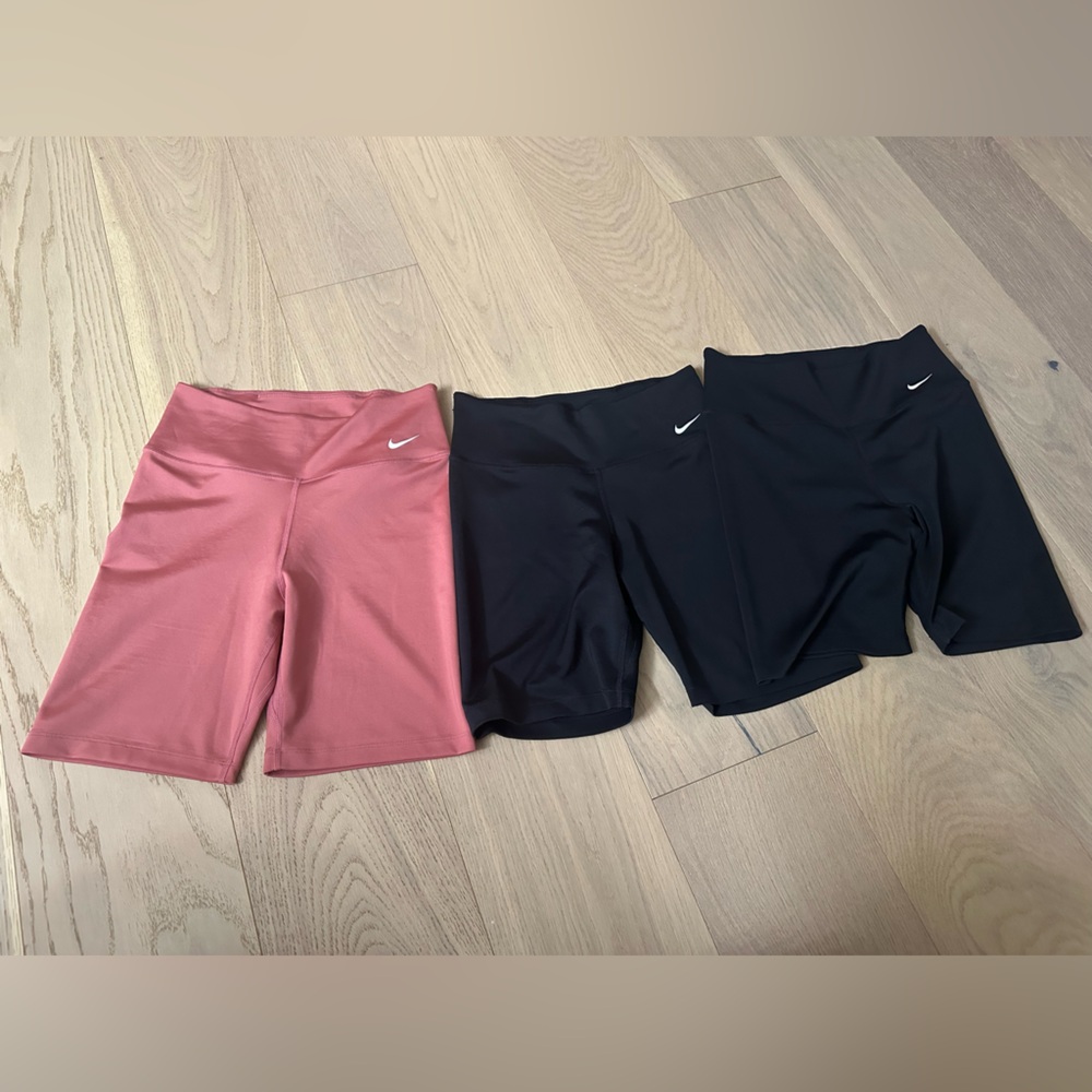 3 pairs of Nike Dri-FIT Biker Shorts